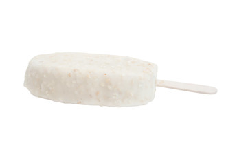 Ice-cream in white glaze