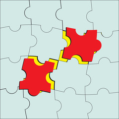 Obraz premium Vector puzzle.