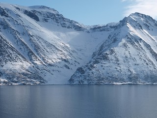Fototapeta na wymiar Zima w Norwegii