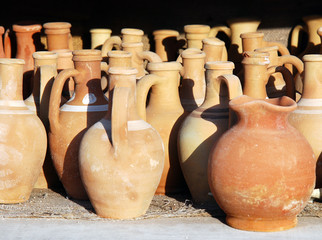 Turkish pottery in Cappadocia