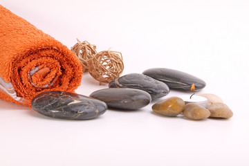 Steine im Wellnessbereich