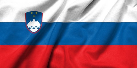 3D Flag of Slovenia satin
