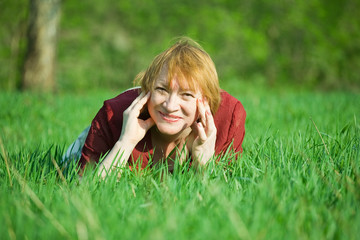 Fototapeta premium portrait of senior woman