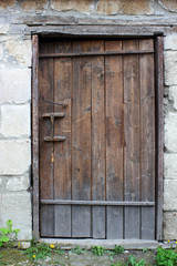Old wooden door