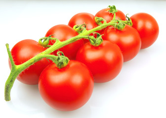 Tomatoes isolated on white