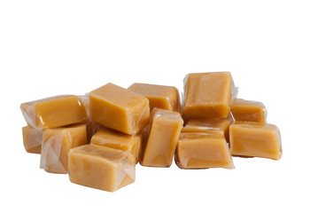 In Folie eingewickelte Toffees