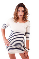 Fototapeta premium Young and beautiful woman posing