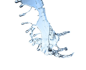 water splash isolated on the white background