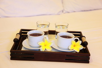 tea on bed