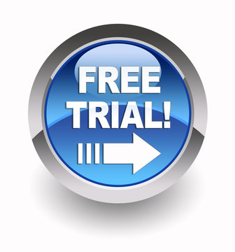 ''Free Trial'' glossy icon