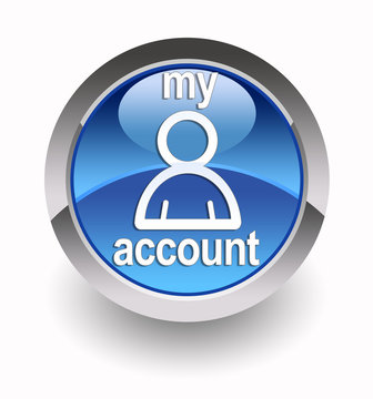 ''My account'' glossy icon