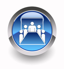 ''Meeting room'' glossy icon