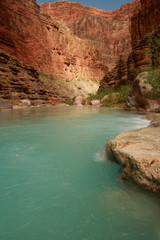 Fototapeta na wymiar BLue Waters at the Grand Canyon