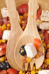 Fourchette et cuiller en bois