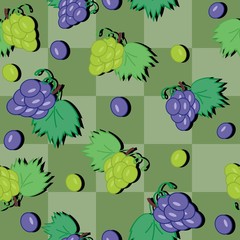 seamless background with grape