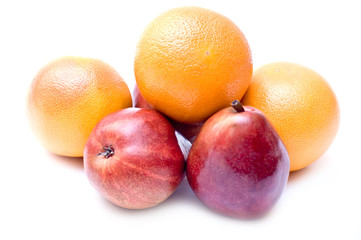 Pears and grapefruits