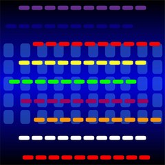 Vector abstract colored blue background