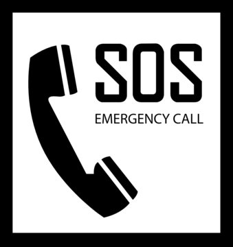 emergency call vector sign