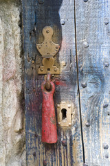 roter Türgriff