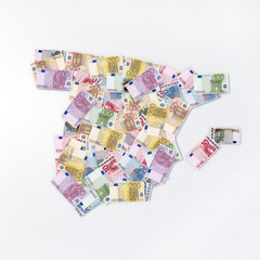 mappa spagna banconote euro