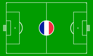 Fussballfeld Frankreich