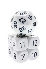 Stack of Number Dice