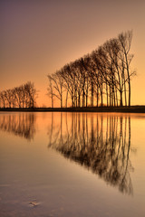 Reflection on the river