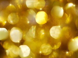 Large golden holiday lights background