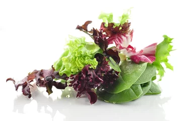 Abwaschbare Fototapete salad leaves © SunnyS
