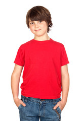 Child whit red shirt