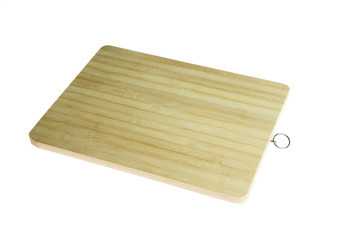 Chopping board isolated on a white background .