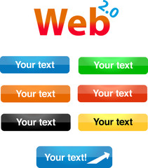 Web 2.0 series - glossy buttons