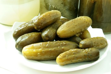 sour cucumbers for salad