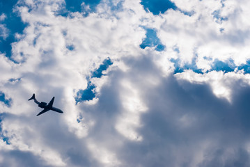 plane in the sky