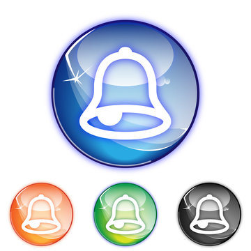 Picto cloche alarm - Icon bell alarms - collection color