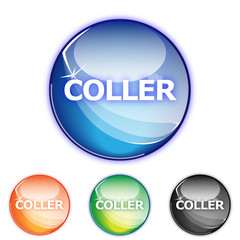 Picto coller - Icon french paste - collection color