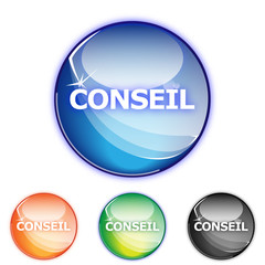Picto CONSEIL - Icon french help - collection color