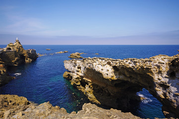 biarritz, rocher de la vierge