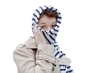 Frau mit Kopftuch