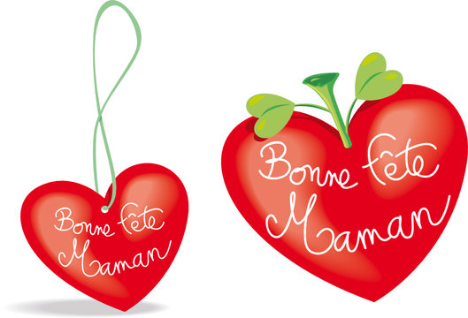F&ecirc;te des m&egrave;res - Bonne f&ecirc;te maman (#2) - coeur