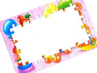 The frame of the child puzzle
