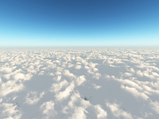clouds sky blue 3d cg
