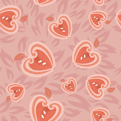 seamless background with apples abstract