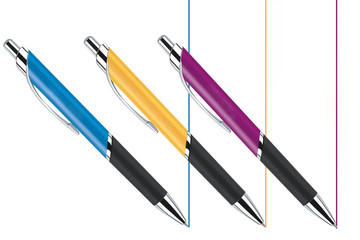 Color pencils isolated on a white background