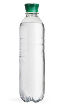 Full plastic water bottle