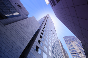 Fototapeta na wymiar High modern buildings