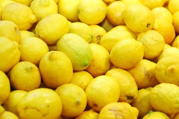Ripe lemons for fresh lemonade