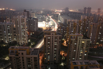 Fototapeta na wymiar 城市夜景