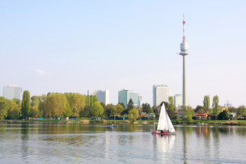 Obraz premium An der Alten Donau / Wien