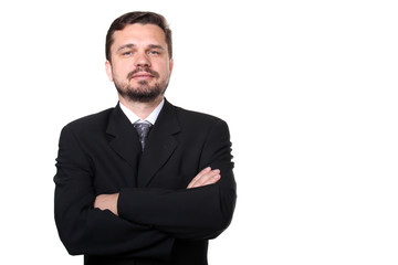 Portrait of a confident caucasian business man